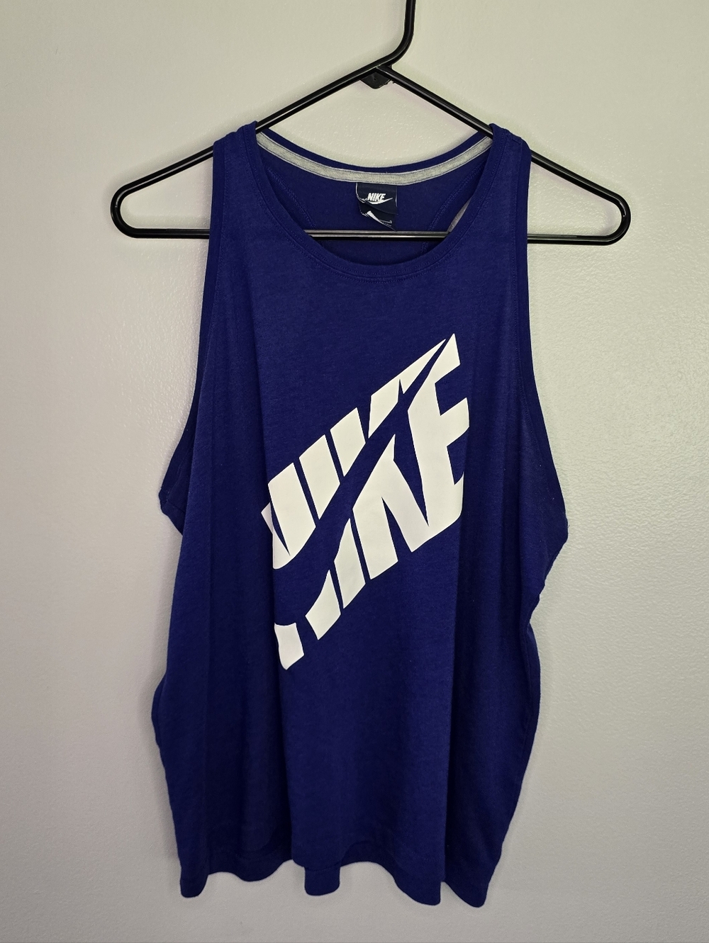 Nike Women's Royal Blue Tank with White Logo
